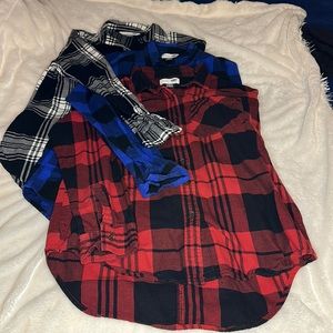 Old Navy qty 3 Boyfriend Flannels